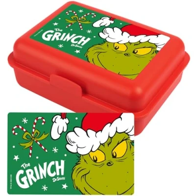 Imagen de United Labels The Grinch Fiambrera con separador, color rojo