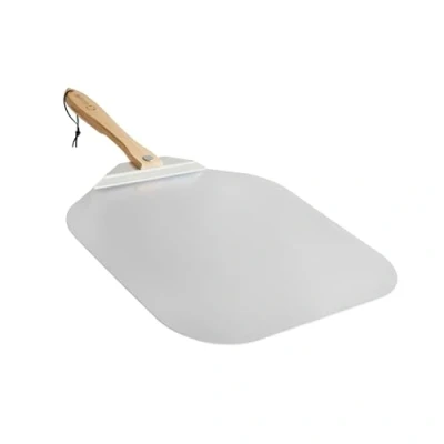 Imagen de Chef Pomodoro Pala Pizza Horno Larga, para de Aluminio con Tope Seguriddad y Mango Plegable Madera 27.9 cm Fácil Almacenamiento (45,7 x 50,8 cm)