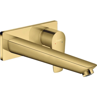 Imagen de Hansgrohe Talis E Grifo monomando de lavabo empotrado con caño 22,5 cm, color oro pulido, 71734990