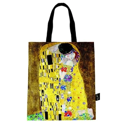 Imagen de Enesco, Bolsa de algodón con dibujo &quot;El Beso&quot; Klimt