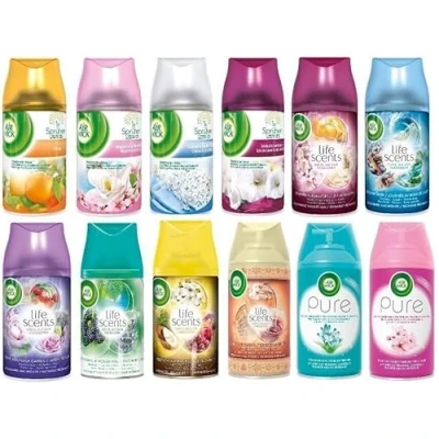 Imagen de AirWick Freshmatic Max Recambio automático en aerosol, mezcla aleatoria, paquete de 6, 250 ml