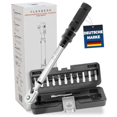 Imagen de FLEXBERG® llave dinamometrica [2 20 Nm] bicicleta coche digital 1/4 chave dinamométrica torque wrench