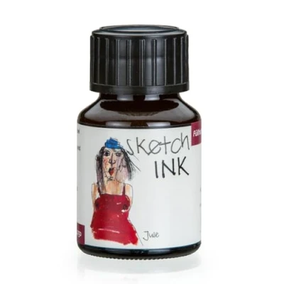 Imagen de Rohrer &amp; Klingner sketchINK Tinta de escritura y dibujo Frasco 50 ml Vino Jule