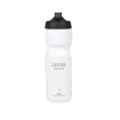 Imagen de ZEFAL Sense Pro 80 Bidón Bicicleta Blanco Botella Ciclismo MTB/Bici Montaña o de Carretera Blanco, 800ml, 85g Fabricado en Francia