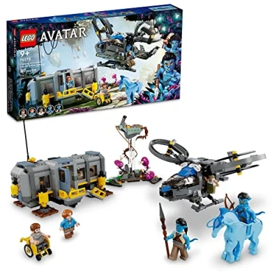Imagen de LEGO 75573 Avatar Montañas Flotantes: Sector 26 y Samson de la RDA, Helicóptero Juguete para Construir, Direhorse Animales 5 Mini Figuras, Idea Regalo