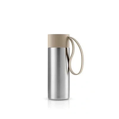Imagen de Vaso Eva Solo To Go, acero inoxidable, plástico, silicona, Beige Perla, 0,35 L, 567038