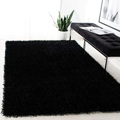 Imagen de Safavieh Alfombra Shaggy para Interiores, colección New Orleans Shag, SG531, en Color Chocolate/Chocolate, 61 x 91 cm, salón, Dormitorio o Cualquier Espacio Interior