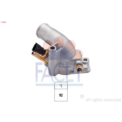 Imagen de FACET 7.8288 Termostato, refrigerante 92C Made in Italy OE Equivalent con junta OPEL: Vectra B Sedán, CC