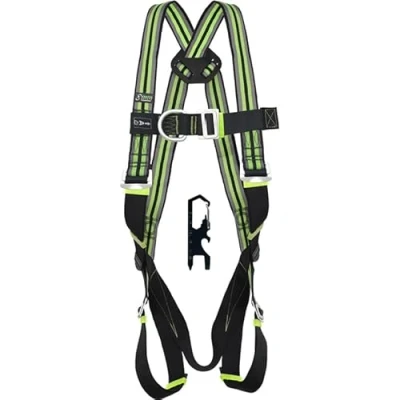 Imagen de Kratos Safety Mune 3 Cinturón de recogida dos puntos (incluye herramienta multifunción, con 5 hebillas ajuste, PSA, EN 361)