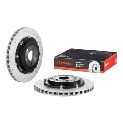 Imagen de BREMBO 09.A190.33 disco de freno 380 30 5 perforado/ventil. int., dos piezas revestido altamente carbonizado NISSAN: GT R