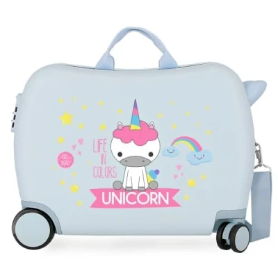 Imagen de Roll Road Little Me Maleta Infantil Azul 50x38x20 cms Rígida ABS Cierre combinación 34L 2,1Kgs 4 Ruedas Equipaje de Mano