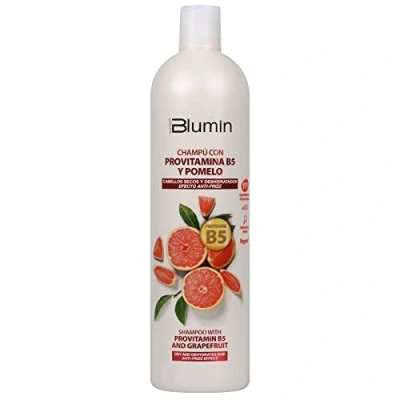 Imagen de Blumin Champú efecto Anti Frizz con Pomelo y Provitamina B5, Cabellos Secos Deshidratados, 1000 ml
