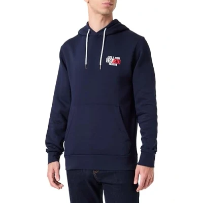 Imagen de JACK &amp; JONES Jprbluspace Sudadera con Capucha Bmuss24, Azul Marino, XL para Hombre
