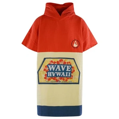 Imagen de WAVE HAWAII poncho Wailua 100% algodón para estaturas de 155 200 cm, ayuda cambiar el vestuario natación, playa, surf, con baño, ducha mujer, hombre y adulto