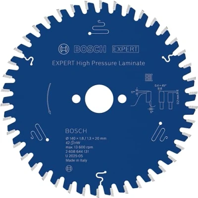 Imagen de Bosch Profesional 2608644131 Disco de sierra circular CSB Expert HighPressureLamin: 140x20x42D