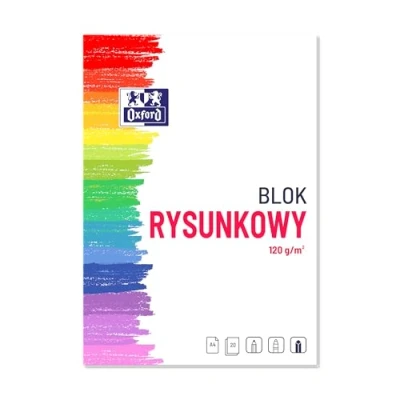 Imagen de Oxford Bloc de dibujo (A4, 20 hojas, 1 unidad, 120 g/m²), color blanco