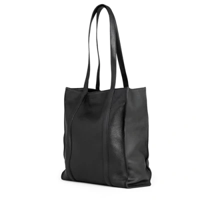 Imagen de Berliner Bags Premium Shopper Kira Bolso de hombro piel grande para mujer, color negro, Negro , 33,5 x 30 10 cm
