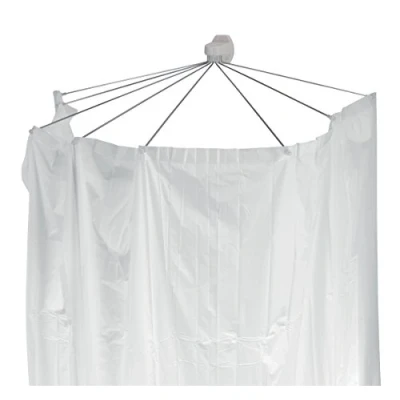 Imagen de Spirella colección Ombrella, Cabina de Cortina baño (Cortina y Estructura), 100% PVC, Blanco