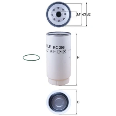Imagen de MAHLE ORIGINAL KC 296D Filtro Combustible enroscable DAF: XF, XF 105, CF 75