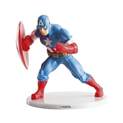 Imagen de Dekora Decoracion para Tartas con la Figura de Capitán América PVC