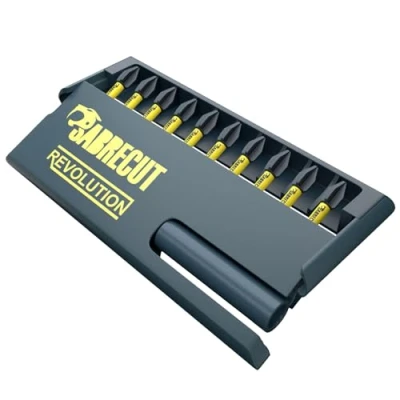 Imagen de 11 piezas SabreCut SCRKB11PH2 Profesional magnético 32 mm PH2 Phillips Impact Bits y 60 Bit Holder en caja de almacenamiento Compatible con Dewalt Milwaukee Makita Bosch otros
