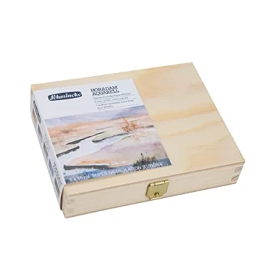 Imagen de Schmincke HORADAM® AQUARELL, Super Granulation Set Tundra, 5 tubos de 15 ml, 74 850 097, caja madera, tonos muy granulados, acuarelas finas supergranuladas.
