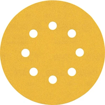Imagen de Bosch Professional 50 x Lijas Expert C470 con 8 agujeros, para Madera dura, Pintura sobre madera, 125 mm, Grano 240, Accesorios Lijadora excéntrica