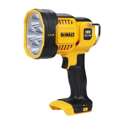 Imagen de DEWALT DCL043 XJ Linterna Luz LED XR 18V, 1.000 lúmenes, Sin Cable, Recargable, Alcance 400 metros de distancia, Hasts 10h Autonomía, Cargador/batería