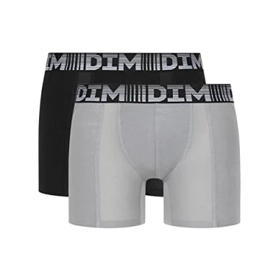 Imagen de Dim Pack 2 Boxérs Largos algodón 3D Flex Air D01N2 para Hombre diseño Moderno y cómodo