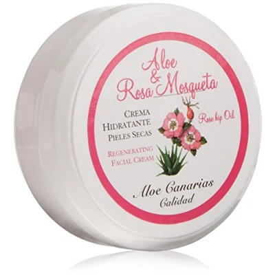 Imagen de aloe Canarias 200030 Crema regeneradora facial con vera y rosa mosqueta para pieles secas