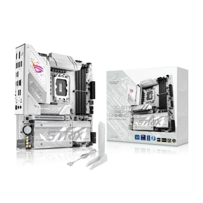 Imagen de ASUS ROG Strix B860 G Gaming WiFi, Placa Base mATX, preparada para PC con IA Avanzada, 14+1+2+1 etapas de Potencia, Ranuras DDR5, PCIe 5.0, Cuatro M.2, WiFi 7, AI Networking II, Aura Sync RGB