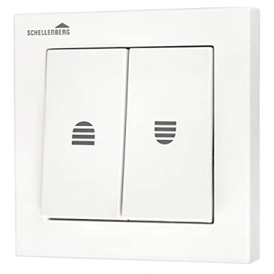 Imagen de Schellenberg Interruptor para persianas, control electrico, domotica el hogar, incl. marco extraíble, color blanco