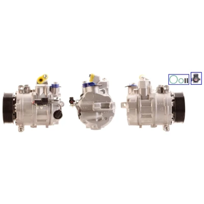 Imagen de LUCAS ACP505 Compresor de Aire Acondicionado PAG 46 R134a con juntas LAND ROVER: Range Rover Sport, Discovery 3