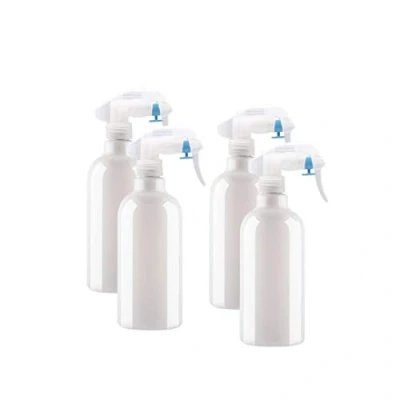 Imagen de Sensodor Spray vacio 500ml / 4 Unidades/plástico Blanco con gatillo/Botella/atomizador/pulverizador Niebla Fina/Recargable