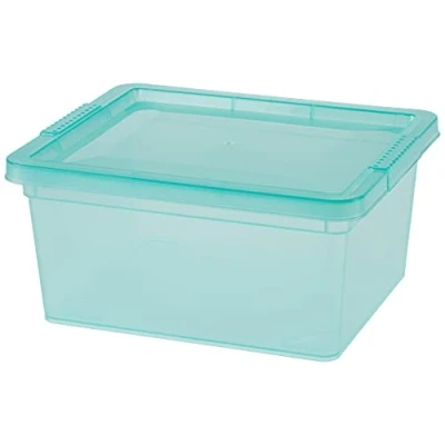 Imagen de JE CHERCHE UNE idée Idea Caja de almacenaje (plástico, 2 L, 19 x 16,5 9 cm), Color Verde, Green, Talla única