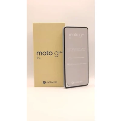 Imagen de Motorola Moto g84 5G (pantalla FHD de 6,5 pulgadas, cámara dual 50 MP, 8/256 GB, 5000 mAh, Anroid 13) azul malvavisco con cubierta protectora + adaptador para coche [solo disponible en Amazon]