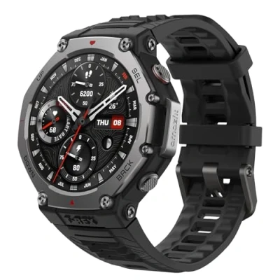 Imagen de Amazfit T Rex 3 Gris (Banda De Silicona Negra)