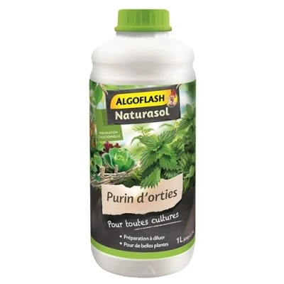 Imagen de ALGOFLASH NATURASOL Purina de ortigas líquida, hasta 20 L, tapón dosificador Incluido, 1L, ALPURIN