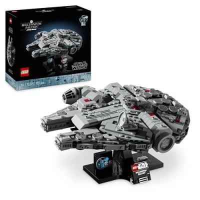 Imagen de Lego Star Wars: Una Nueva Esperanza Halcón Milenario Maqueta de Nave Estelar Coleccionable, Construcción Creativa para Adultos, Vehículo Emblemático, Regalo Hombres, Mujeres y Fans 75375