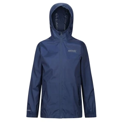 Imagen de Regatta Chaqueta Jacket III Impermeable y Transpirable Ligera sin Forro con Capucha Jackets Waterproof Shell, Unisex niños, Midnight, 5 6