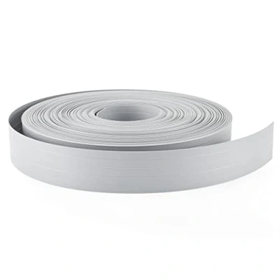 Imagen de Quest RAL7040 Rollo de protección visual PVC duro, vallas jardín, 4,75 cm, grosor: 1,2 mm, color gris