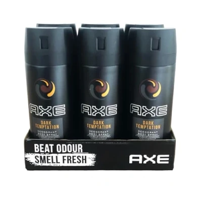 Imagen de Axe Desodorante/spray corporal Men &quot;Dark Temptation&quot; 6 unidades (6 x 150 ml)