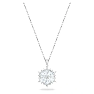 Imagen de Swarovski Colgante Magic, Copo de nieve, Blanco, Baño rodio