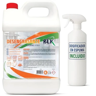 Imagen de Desengrasante Industrial para Limpieza Hogar y Uso Profesional 5L Quitagrasas Cocina,Desengrasante Cadena Bicicleta, Limpiador de Motor, Coche, Moto Agradable Aroma (5L)