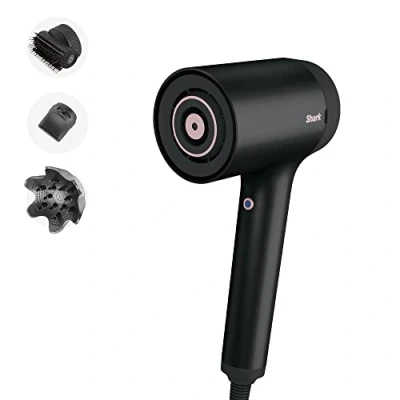 Imagen de Secador Shark HD120EU Style iQ, 1600W, 3 temperaturas, Aire frío, Accesorios, Negro