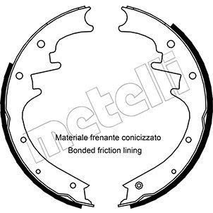 Imagen de Kit de zapatas METELLI 53 0352