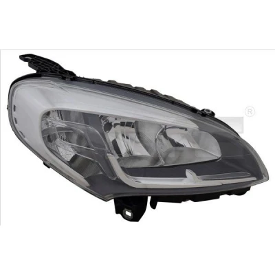 Imagen de TYC 20 16542 15 2 Faros izquierda H7/H7, W21W con luz diurna para circulación por la derecha electromotor FIAT: Doblo II Furgón / Familiar