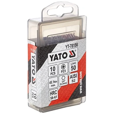 Imagen de YATO YT 78156 Kit de puntas tornillo 10