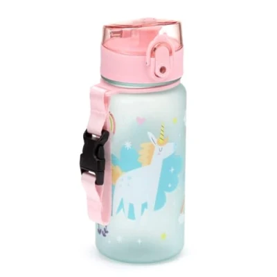 Imagen de Puckator Botella Irrompible para niños con apertura a presión, 350 ml Unicornio Mágico