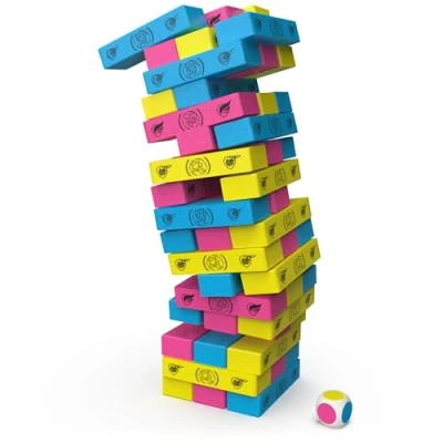 Imagen de Editrice Giochi Paw Patrol, Jumbling Tower con temática de La Patrulla Canina: Super Película, Bloques Madera Multicolor, Juegos para Niños y Niñas, 4+ años